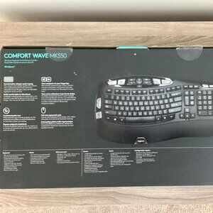 NEW Logitech MK550 Wireless Wave Keyboard and Mouse Combo